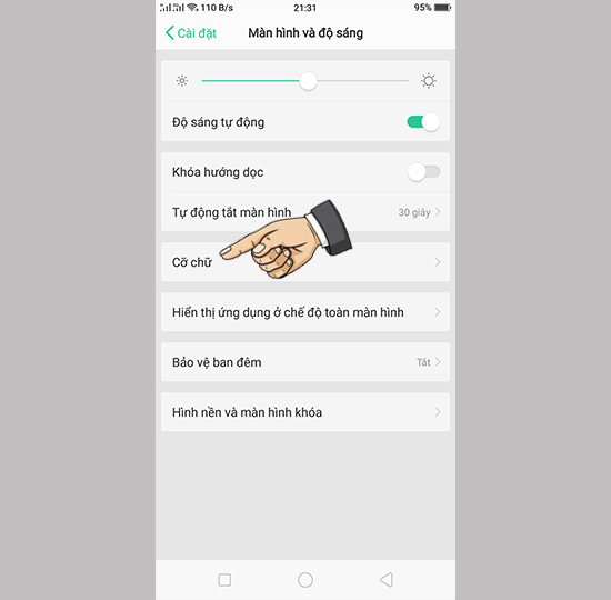 Điều chỉnh kích thước